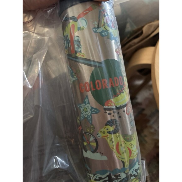 Starbucks Tumbler Stainless Steel Discovery Series COLORADO, 16oz, New - Picture 2 of 4
